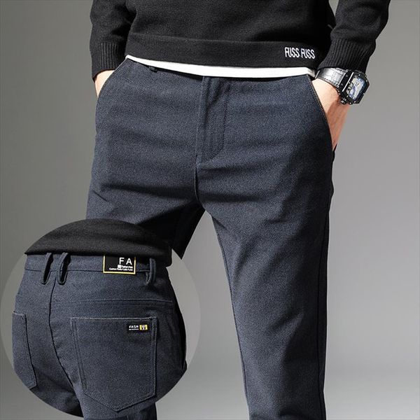 

fashion casual trousers male women pant work cotton spring autumn winter 38, Black
