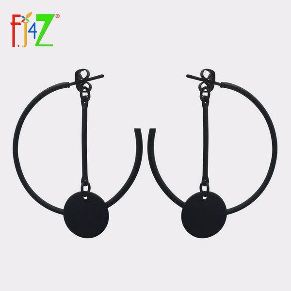 

f.j4z clearance earrings fashion simplicity geometric for women bijoux dangle & chandelier, Silver