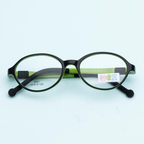 

fashion sunglasses frames children's glasses spring legs do not clip face round myopia amblyopia frame for boys and girls, Black