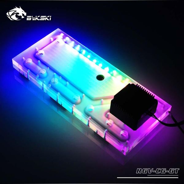 

fans & coolings bykski pc water cooling waterway plate channel integrated board for cougar gemini t case,rbw(5v)/rgb(12v) rgv-cg-gt