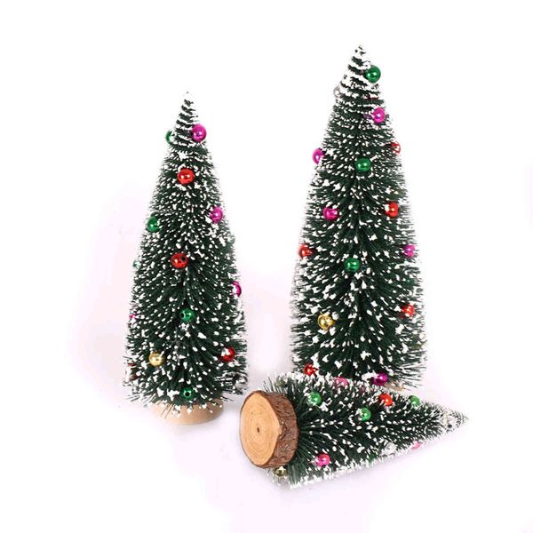 

2022 new decorations tabledecoration colorful pine needle dusting mini christmas tree
