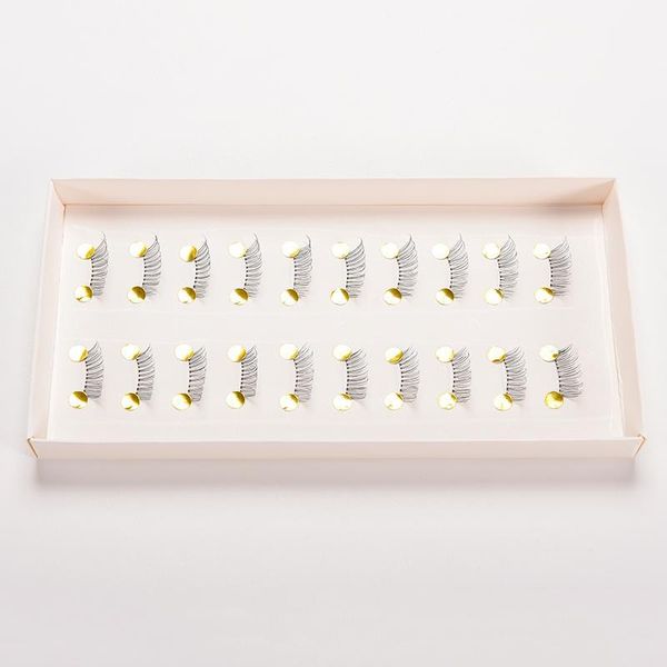 

false eyelashes 10 pairs/lot makeup natural handmade cross long eye lashes extension half mini corner