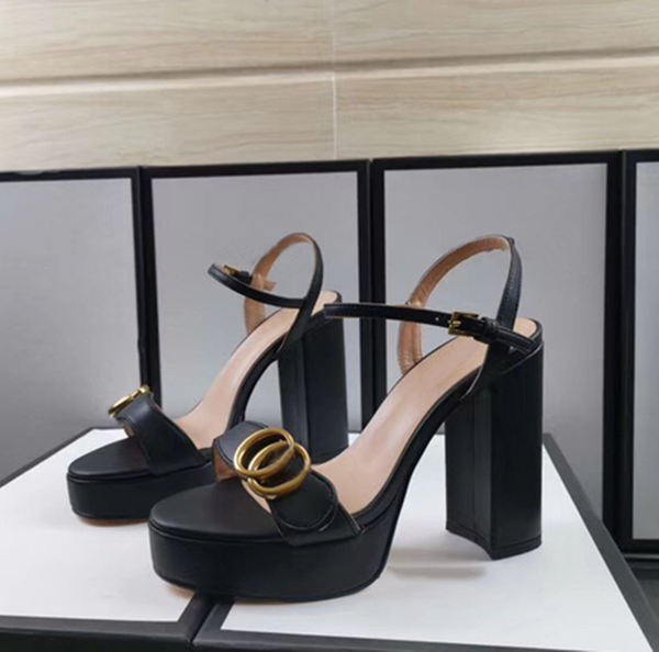 

luxury design high heels womens sandals platform ankle strap shoes women party wedding shoes open toe 11cm, Black