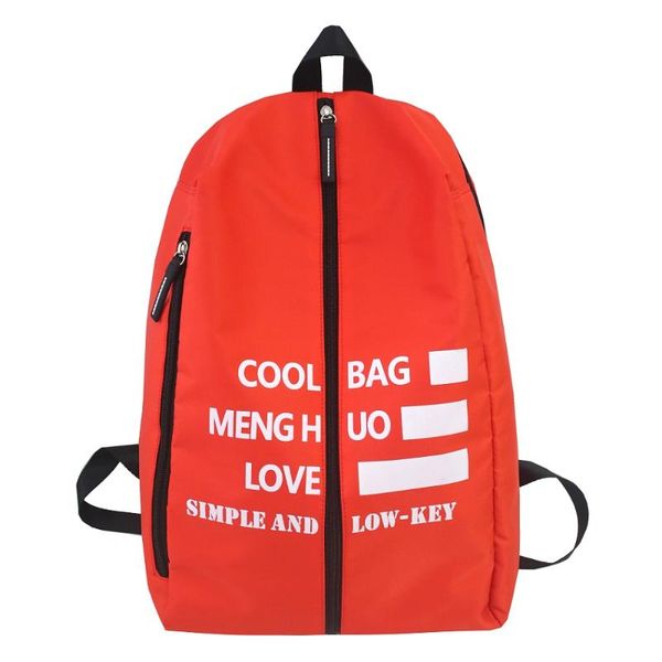 

backpack female korean version reflective women lady men nylon hit color schoolbag gripesack back bag dropship