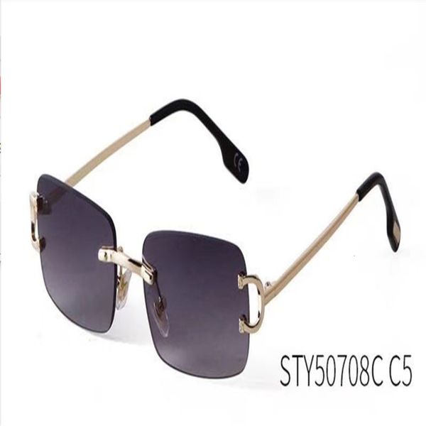 

rimless pilot style sunglasses for men women colorful choice for summer luxury carter glasses super quality wholesale frames eraghaerh, White;black