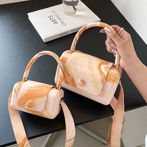 

evening bags 2021 shoulder bag printed landscape crossbody broadband female luxury designer handbags mini candy color phone pack