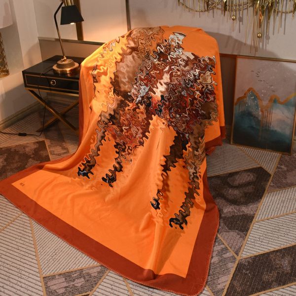 Coperte stampate con motivo a cavallo casual Coperta da tiro per divano letto per la decorazione del soggiorno della camera da letto dell'hotel domestico