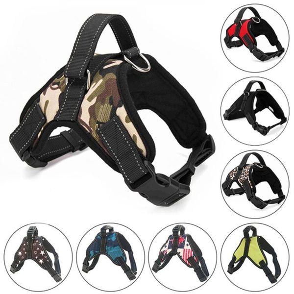 

dog collars & leashes harness pitbull reflective puppy pet harnesses small medium large cats vest leash dog-collar products