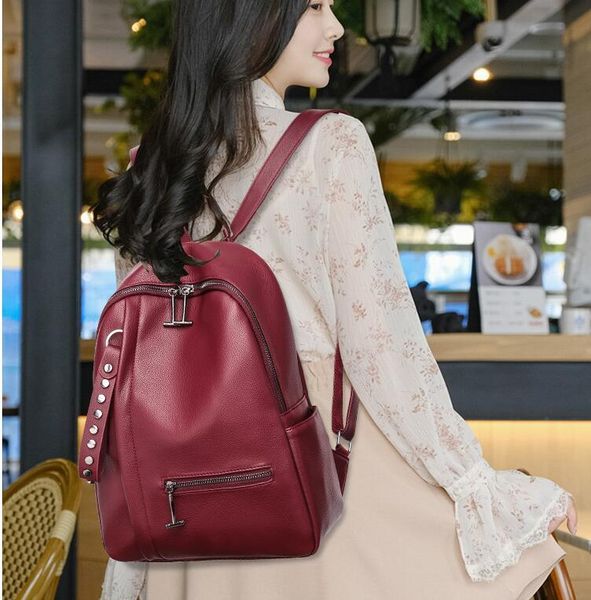 

women backpack pu school bags backpacks bag