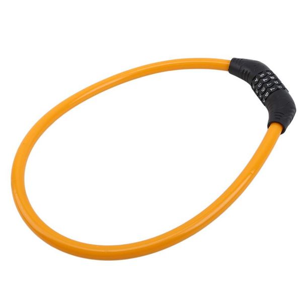 

bike locks safety lock 4 digit combination password cycling security bicycle cable steel wire chain accessories