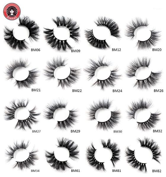 

dramau 1 pair faux 3d mink false eyelashes handmade fluffy long lashes nature eye makeup tools wholesale1