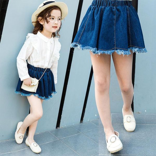 

kid denim skirt 2021 summer children's skirts