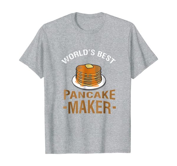 

world's pancake maker t-shirt, White;black