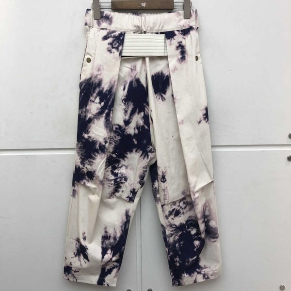 

men's pants oversize tie dye men women 1:1 quality hip hop splash ink kapital trousers 3igt, Black