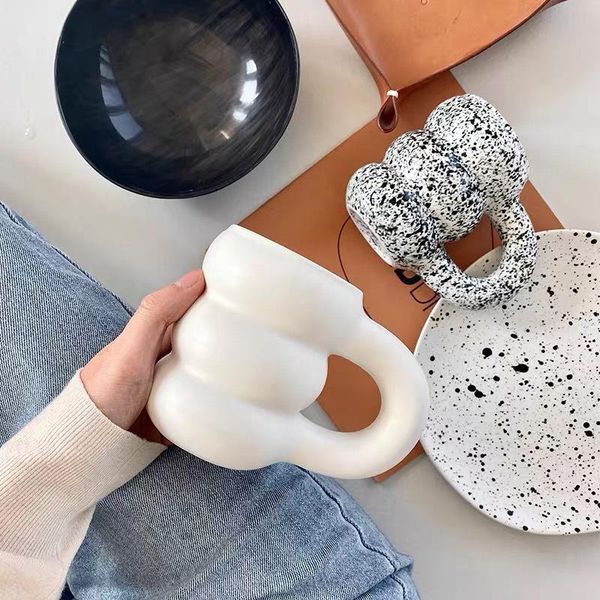 

mugs creative water cup ceramic mug nordic coffee cups with big handrip colored ceramics juice