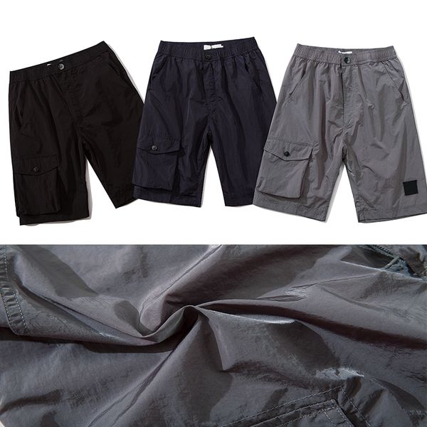 

men button fly shorts man short pant summer beach trousers outdoors cool casual streetwear fashion lighweight active, White;black