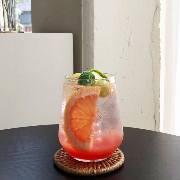 

wine glasses cocktail summer drink cup soda water bubble glass ice coffee 425ml