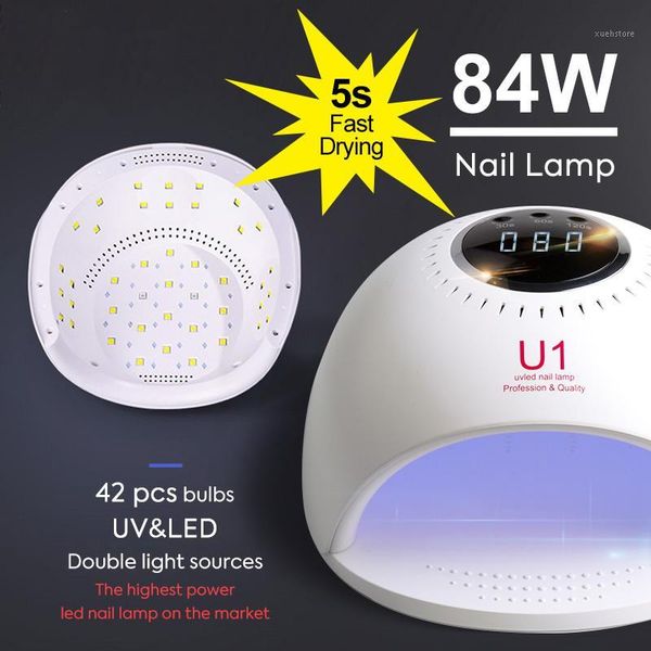 

oakmoss 84w ultra high power 42leds professional led uv nail lamp light dryer lamp1