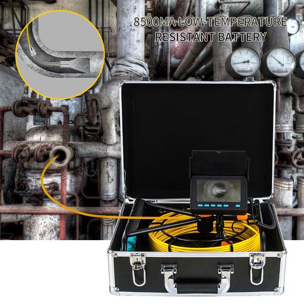 

cameras wp9604b 4.3 inch waterproof detection pipeline pipe sewer camera inspection endoscope video recording borescope with dvr