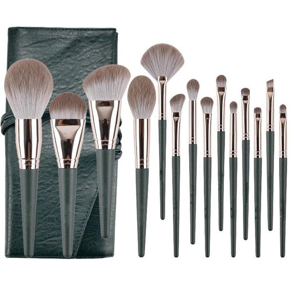 

makeup brushes fashion tool set with bag eyeshadow blending eyeliner eyelash eyebrow lip make up beauty cosmestic brush