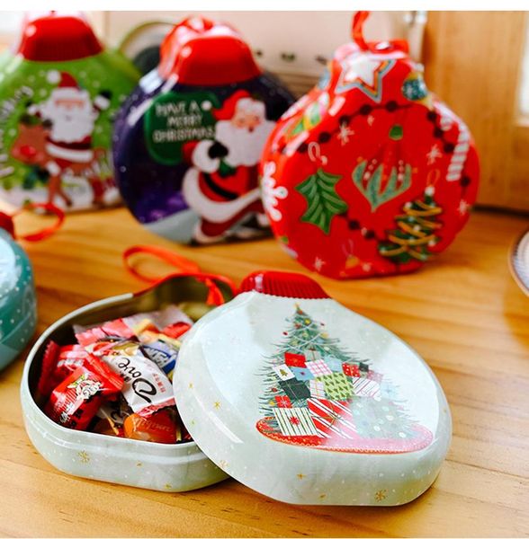

christmas decorations year 2022 candy jar children's gift box biscuit tree decoration home