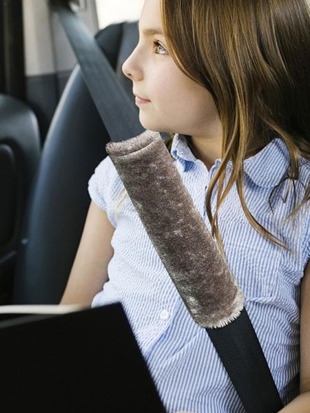 

safety belts & accessories seat belt shoulder pads grey comfortable protect cushion environmental protection materials easy to clean