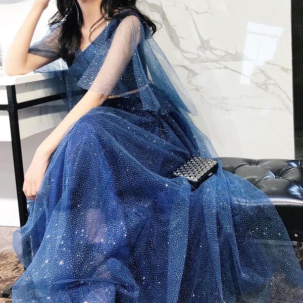 

ethnic clothing 2021 women evening party dress chinese dresses cheongsam long mesh qipao v-neck celebrities banquet gown vestidos de festa, Red