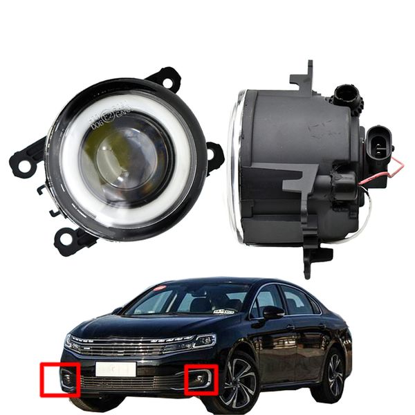 para citroen c6 td_ saloon 2005-2015 com nevoeiro luz farol de alta qualidade par led lente lâmpada estilo anjo olho