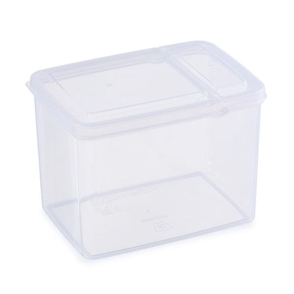 

1.2l kitchen crisper container box storage (transparent) & organization