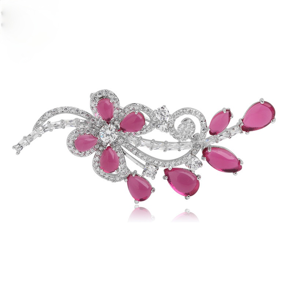 

simple creative versatile butterfly soul brooch fashion zircon jewelry suitable for any scene to wear, Gray