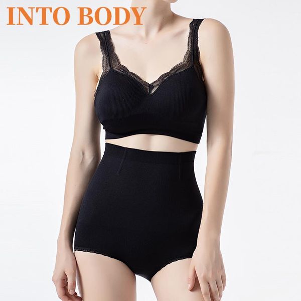 

women's shapers postpartum corset abdomen pants hips breathable weight loss high waist shaping ladies underwear, Black;white