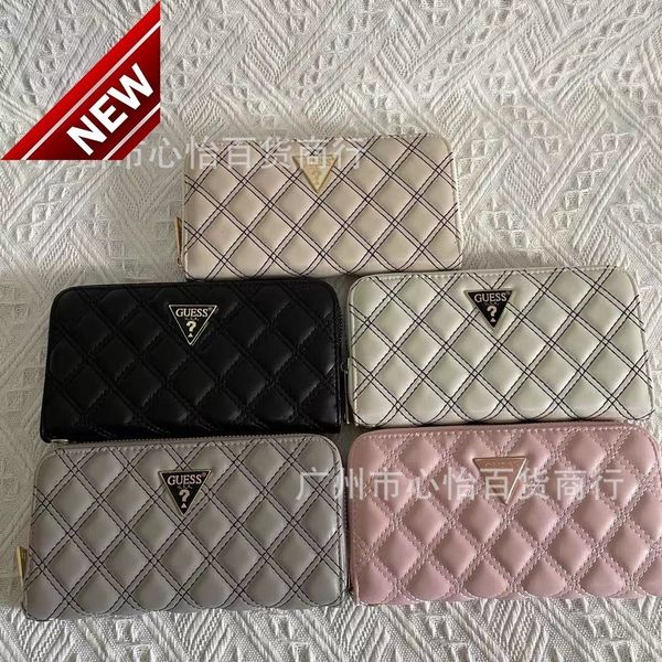 

gs2022 new car sewing lingge inverted triangle simple wallet mobile phone hand bag