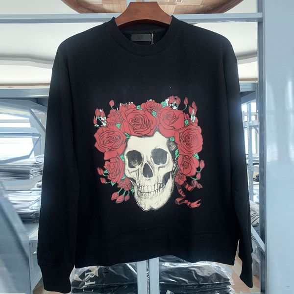 

mens hoodies streetwear hip hop casual loose fit women luxury long sleeve hoodie mens women couple's sweaters hd18, Black