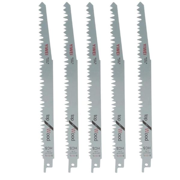 

hand tools 5 pcs 240mm high carbon steel reciprocating saw blades sabre for wood