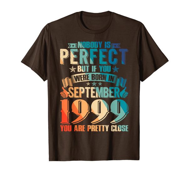 

made in september 1999 t-shirt of being awesome gifts shirt, White;black