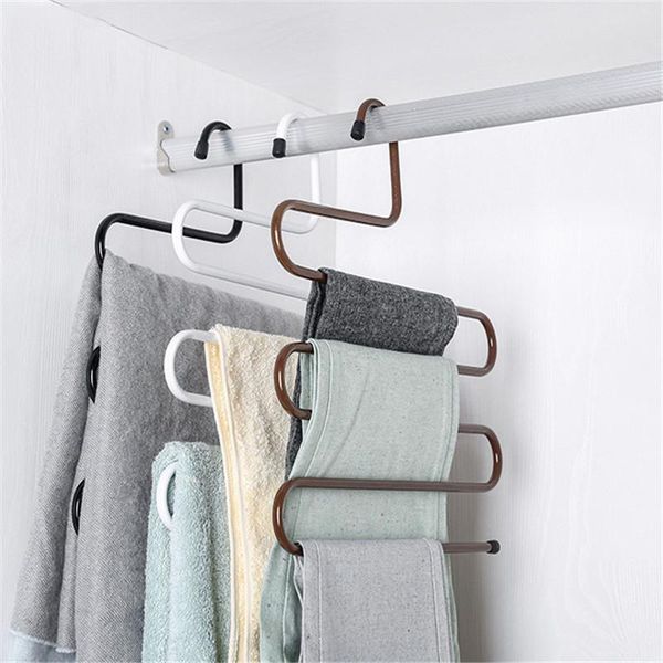 

hangers & racks s-type space saving hanger magic clothes multi-layer non-slip pants clip multi-function 3d wardrobe storage