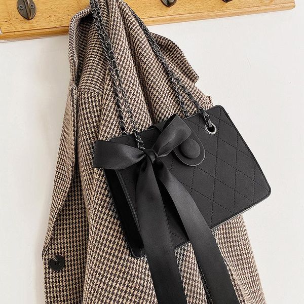 

evening bags fashion chain crossbody bag literary women shoulder trend bow shopping soft messenger casual pack