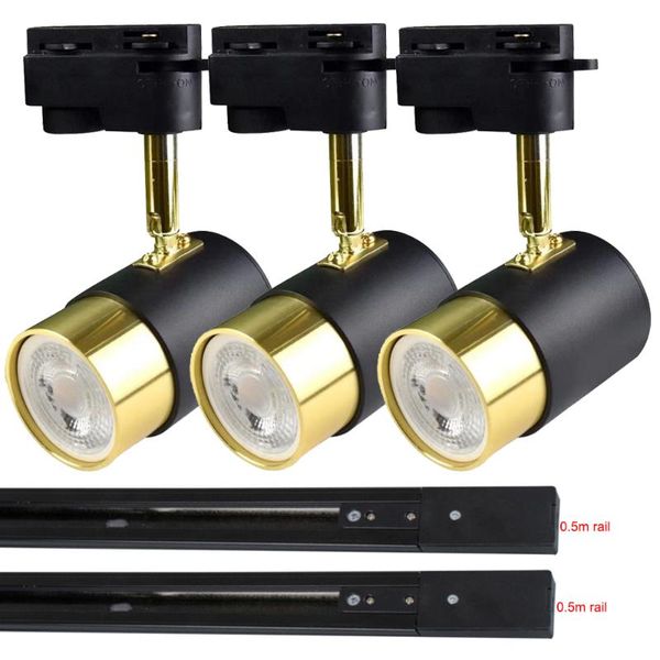 

track lights modern led lighting bulbs indoor home el office industrial daily use spotlight 5w 220v tracking rail spot lamps