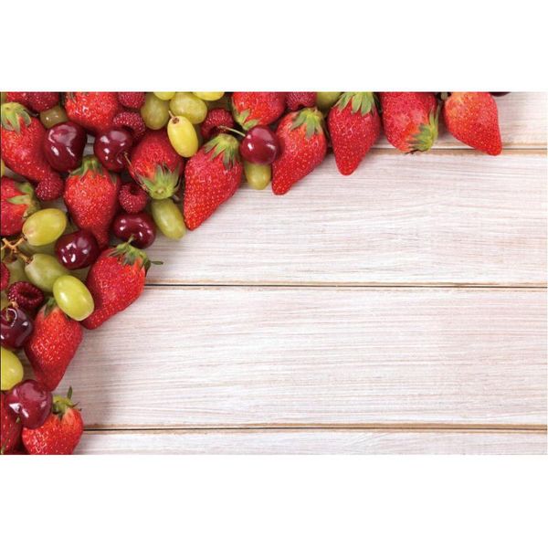 

party decoration wooden board backdrop strawberry cherry background birthday wedding holiday baby shower decor po booth studio props