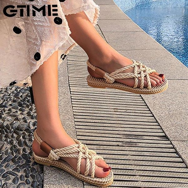 

sandals woman shoes braided rope with traditional casual style and simple creativity fashion women summer shoes#sjpae-70, Black