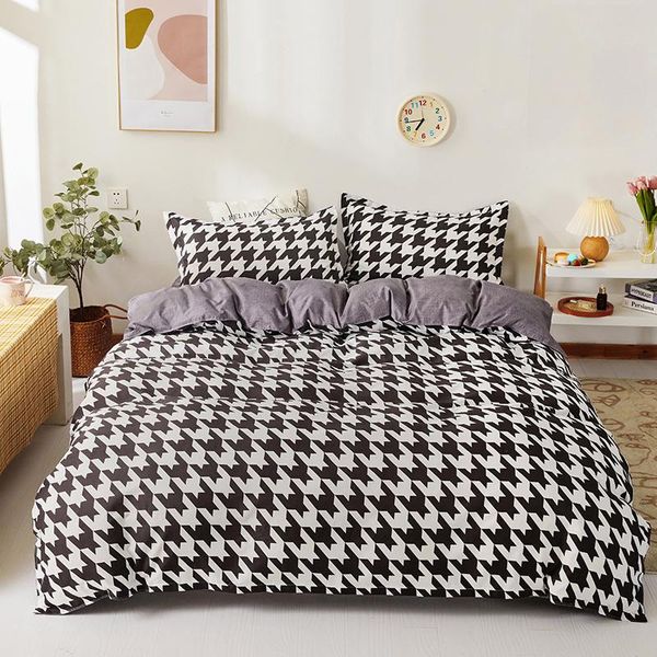 

bedding sets 2021 set classic 4pcs/set bed linen duvet cover sheet pillowcase comforter