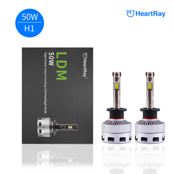 

car headlights heartray accessories 12v 45w h1 big power high bright automatic temperature control led headlight bulb 10000lm