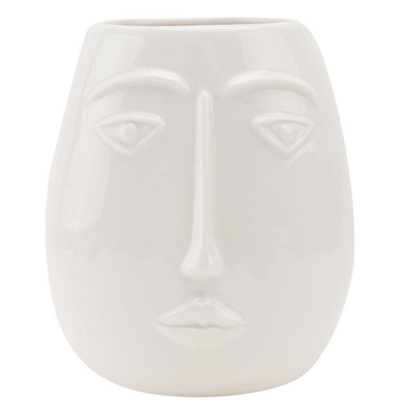 

vases 1pc nordic ceramic vase face shaped flower arrangement