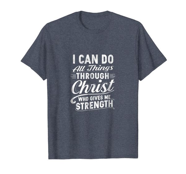 

i can do all things through christ shirt, White;black