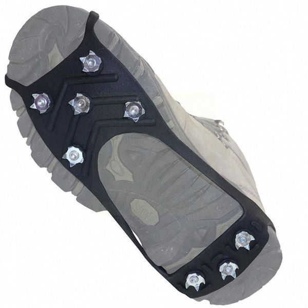 

cords, slings and webbing 8 tooth anti-skid crampons ice climbing mountaineering set snowfield non-slip shoe spikes grips rock pads t4x9