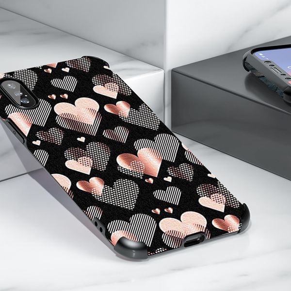 

silk grain lamb skin cases colorful love heart phone case for oppo a95 a32 a72 a83 a53 a79 a5 a7 a93 a9 a92s a52 find x2 reno 6 v11 f9 f11 k