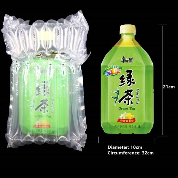 

gift wrap height 21cm, perimeter 32cm inflatable air column bag the wine bottle protective anti-pressure mail pocket