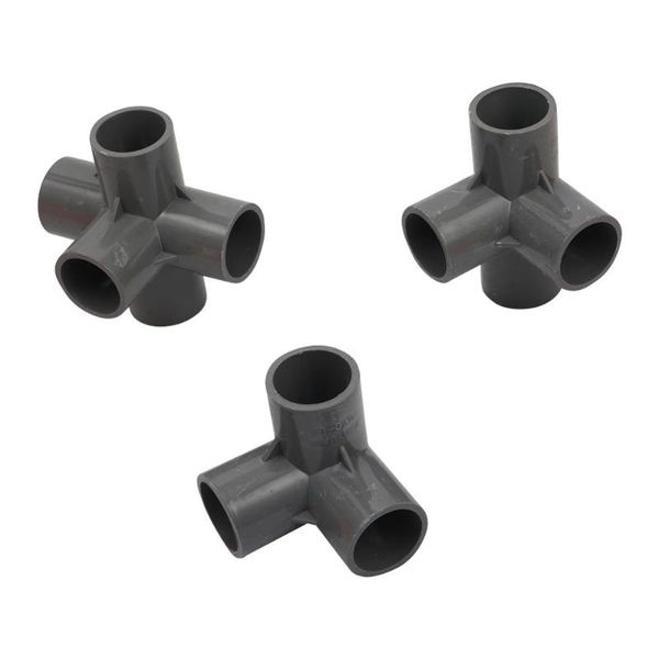 

25mm three-dimensional 3-way/4-way/5-way pvc connector garden irrigation pipe connection joint diy shelf adapter coupling 1 pc watering equi
