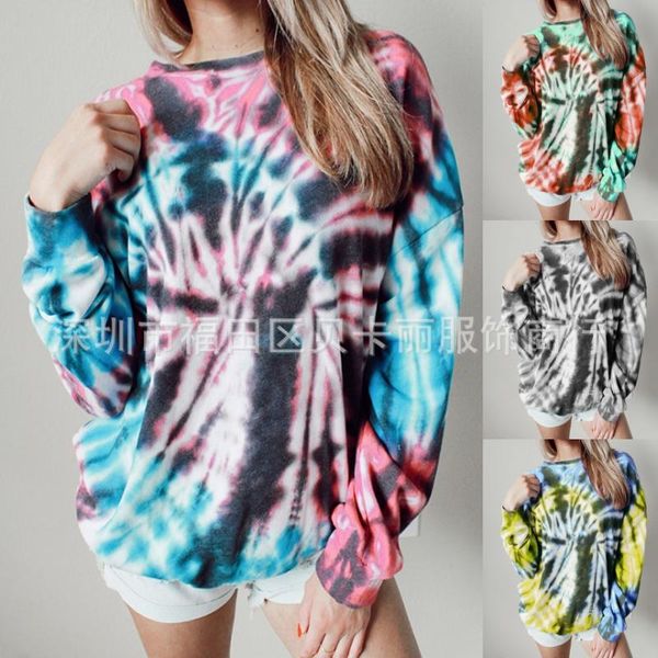 

women's t-shirt autumn and winter printed long sleeve round neck casual sweater for women, White