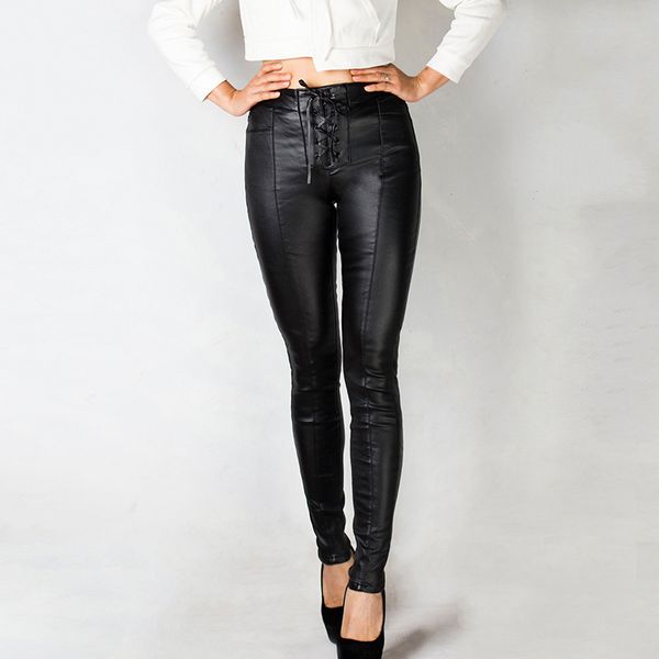 

jean brilliant women plutonium capri bandage velvet elastic leather pants lady from the office winter, Blue